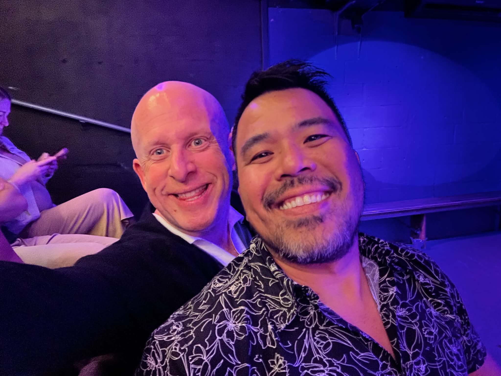 Out at the show — good times