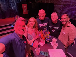Out with the community — always showing up